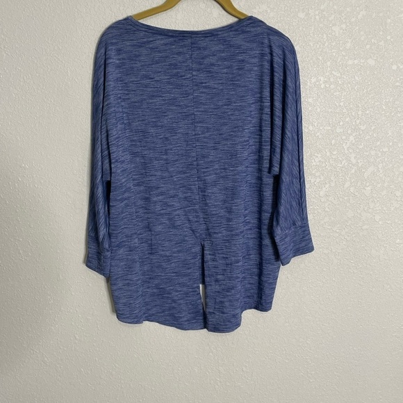 Athleta Blue Split Back T Shirt XS - Picture 5 of 5